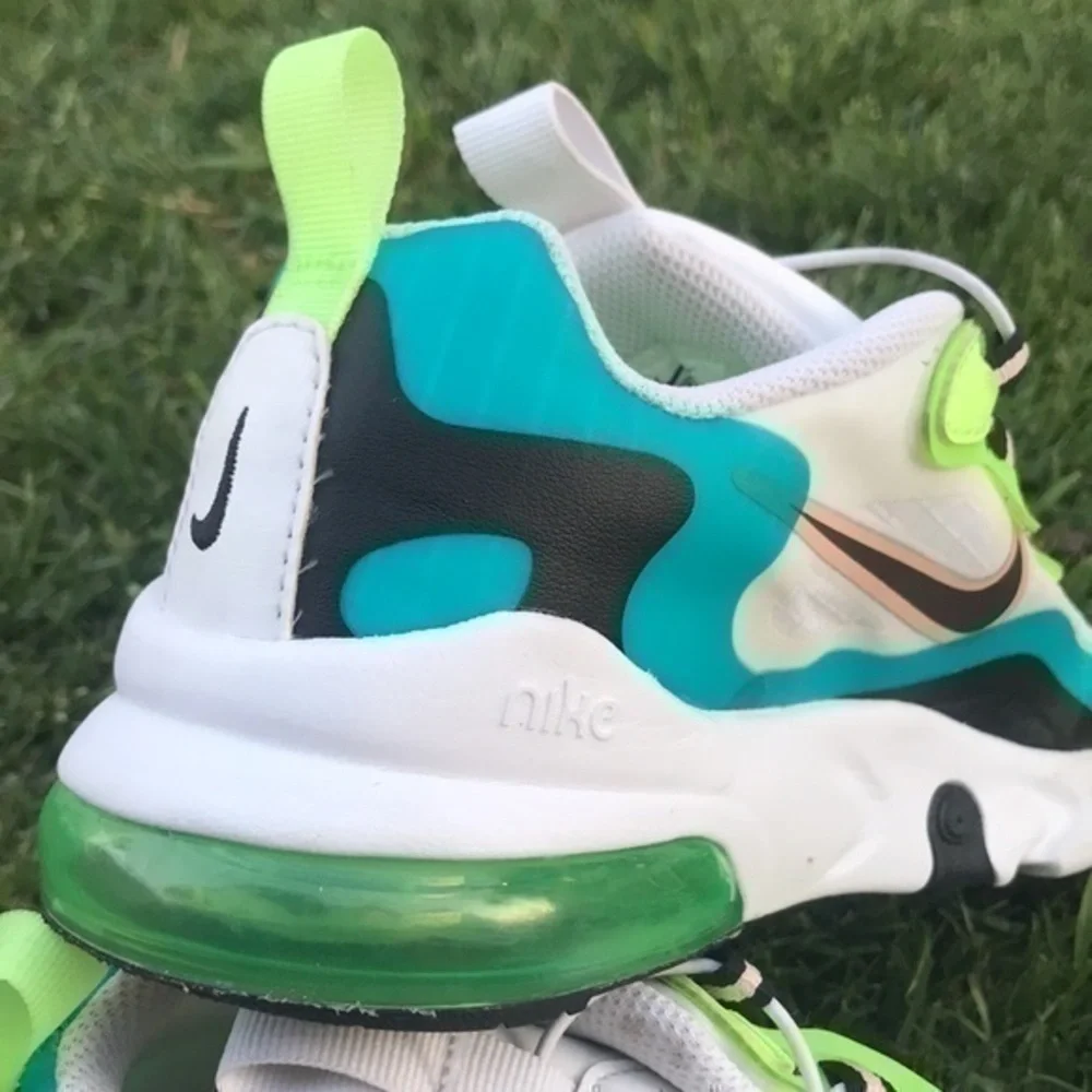 NIKE AIR MAX 270 RT SE PS ORACLE AQUA CW2211-300 Size 3Y